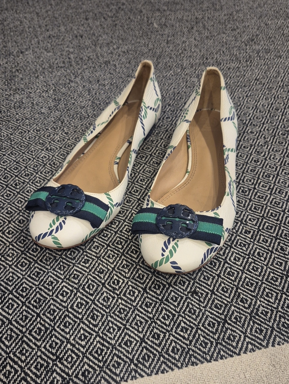Tory Burch Maritime Flats Size 8